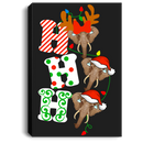 Elephant Canvas - Ho Ho Ho Elephant Christmas Canvas Wall Art Decor