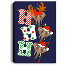 Elephant Canvas - Ho Ho Ho Elephant Christmas Canvas Wall Art Decor