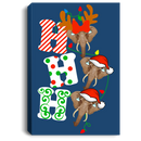 Elephant Canvas - Ho Ho Ho Elephant Christmas Canvas Wall Art Decor