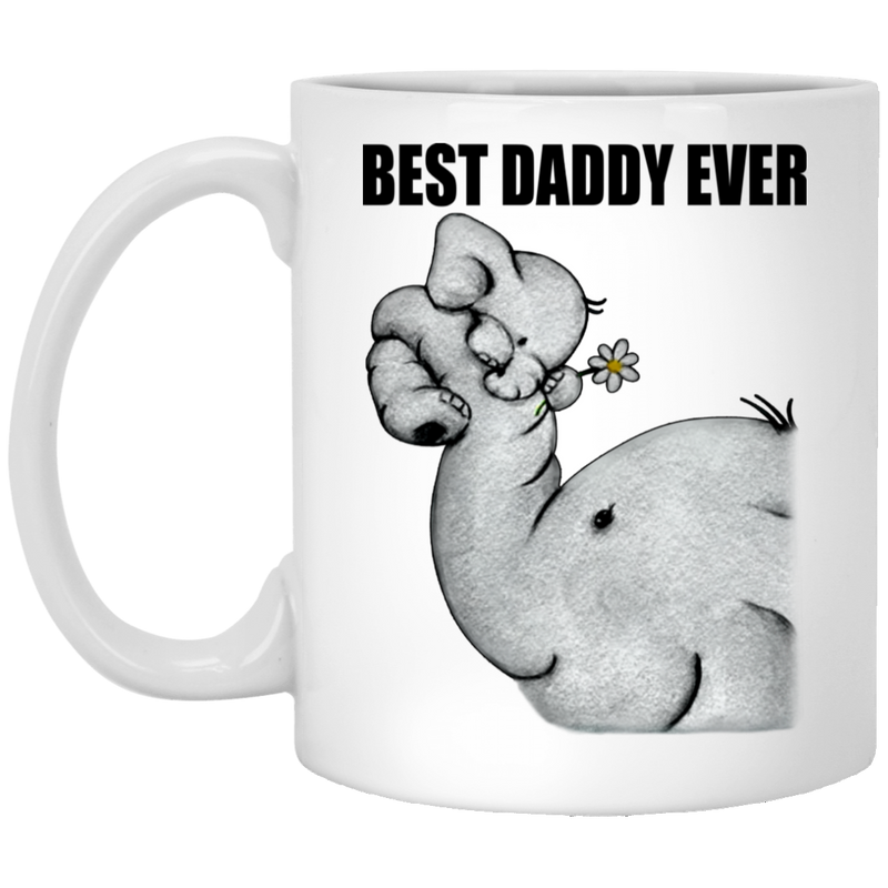 Elephant Coffee Mug Best Daddy Ever Elephant 11oz - 15oz White Mug CustomCat