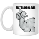 Elephant Coffee Mug Best Grandma Ever Elephant 11oz - 15oz White Mug CustomCat