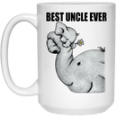 Elephant Coffee Mug Best Uncle Ever Elephant 11oz - 15oz White Mug CustomCat