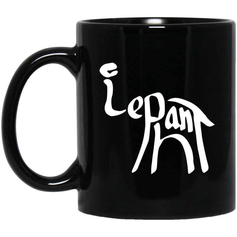 Elephant Coffee Mug Elephant Gift 11oz - 15oz Black Mug CustomCat