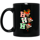 Elephant Coffee Mug Ho Ho Ho Elephant Christmas 11oz - 15oz Black Mug CustomCat