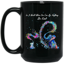 Elephant Coffee Mug In A World Where You Can Be Anything Be Kind Mom Baby Elephant 11oz - 15oz Black Mug CustomCat