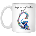 Elephant Coffee Mug Whisper Words Of Wisdom Let It Be Elephant Colorful 11oz - 15oz White Mug CustomCat
