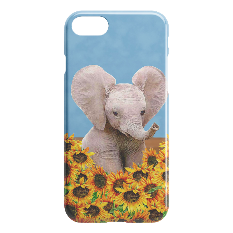 Elephant Sunflower iPhone Case teelaunch