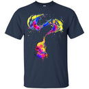 Elephant T-Shirt Colorful Cute Baby Elephant Drawing Spaying Water Baby Elephant Playing Tee Shirt CustomCat