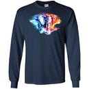 Elephant T-Shirt Colorful Elephant In Wild Hot And Cold Elephant Tee Shirt CustomCat