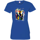 Elephant T-Shirt Colorful Elephant Walking Baby Elephant Lean On Me Elephant Calf Tee Shirt CustomCat