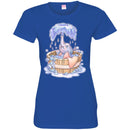 Elephant T-Shirt Cute Baby Elephant Bathing Enjoy Elephant In Bathtub Spraying Water Tee Shirt CustomCat