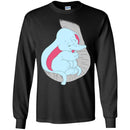 Elephant T-Shirt Cute Baby Elephant Sleep On Trunk White Elephant Big Ears Elephant Tee Shirt CustomCat