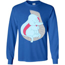 Elephant T-Shirt Cute Baby Elephant Sleep On Trunk White Elephant Big Ears Elephant Tee Shirt CustomCat