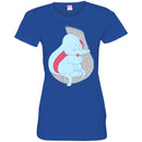 Elephant T-Shirt Cute Baby Elephant Sleep On Trunk White Elephant Big Ears Elephant Tee Shirt CustomCat