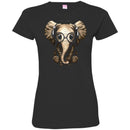 Elephant T-Shirt Cute Baby Elephant With Headphone Glasses Sitting Elephant Tee Shirt CustomCat