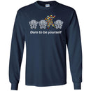 Elephant T-Shirt Dare To Be Yourself Cute Mediocre And Striking Elephant Funny Gift Tee Shirt CustomCat