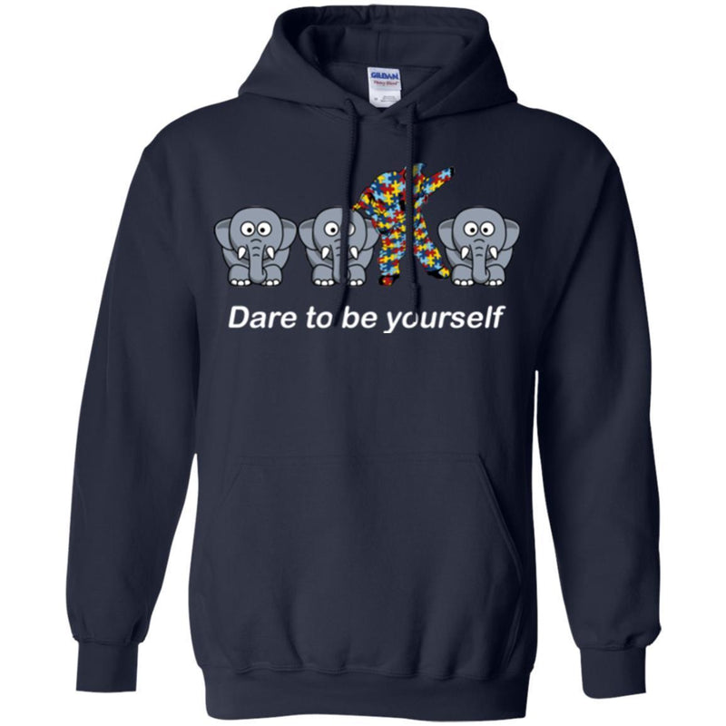 Elephant T-Shirt Dare To Be Yourself Cute Mediocre And Striking Elephant Funny Gift Tee Shirt CustomCat