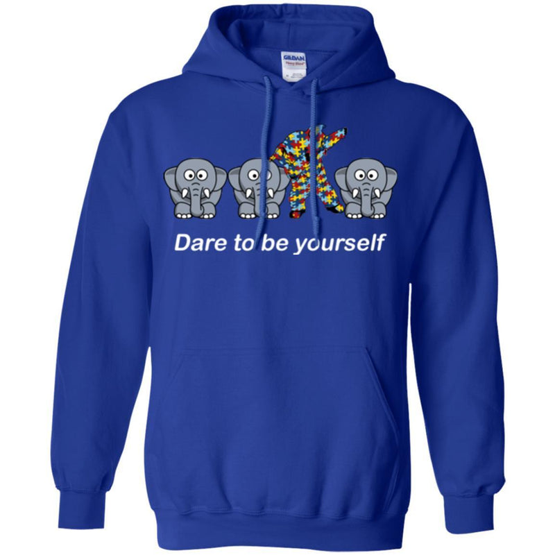 Elephant T-Shirt Dare To Be Yourself Cute Mediocre And Striking Elephant Funny Gift Tee Shirt CustomCat