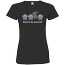 Elephant T-Shirt Dare To Be Yourself Cute Mediocre And Striking Elephant Funny Gift Tee Shirt CustomCat