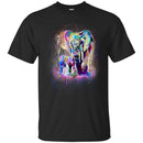 Elephant T-Shirt Elephant And Baby Walking In WIld Father And Son Elephant Cute Tee Shirt CustomCat