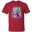 Elephant T-Shirt Elephant And Baby Walking In WIld Father And Son Elephant Cute Tee Shirt CustomCat