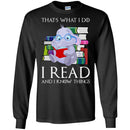 Elephant T-Shirt That's What I Do I Read And I Know Things Cute Baby Elephant Gift Tee Shirt CustomCat