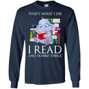 Elephant T-Shirt That's What I Do I Read And I Know Things Cute Baby Elephant Gift Tee Shirt CustomCat