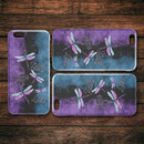 Faith Hope Love Four Dragonflies Purple Black And Blue iPhone Case teelaunch