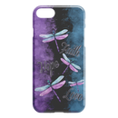 Faith Hope Love Four Dragonflies Purple Black And Blue iPhone Case teelaunch