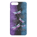 Faith Hope Love Four Dragonflies Purple Black And Blue iPhone Case teelaunch