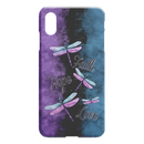 Faith Hope Love Four Dragonflies Purple Black And Blue iPhone Case teelaunch