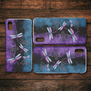 Faith Hope Love Four Dragonflies Purple Black And Blue iPhone Case teelaunch
