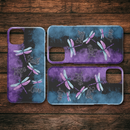 Faith Hope Love Four Dragonflies Purple Black And Blue iPhone Case teelaunch