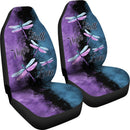 Faith Hope Love Four Dragonflies Purple Blue Car Set Covers (Set Of 2)