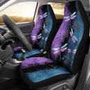 Faith Hope Love Four Dragonflies Purple Blue Car Set Covers (Set Of 2)