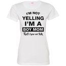 Family T-Shirt Mens I'm Not Yelling I'm A Boy Mom That's How We Talk Mother's Gift Tee Shirt CustomCat