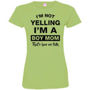 Family T-Shirt Mens I'm Not Yelling I'm A Boy Mom That's How We Talk Mother's Gift Tee Shirt CustomCat
