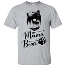 Family T-Shirt Women Mama Bear Graphic Tees Cute Funny Gift Shirts CustomCat