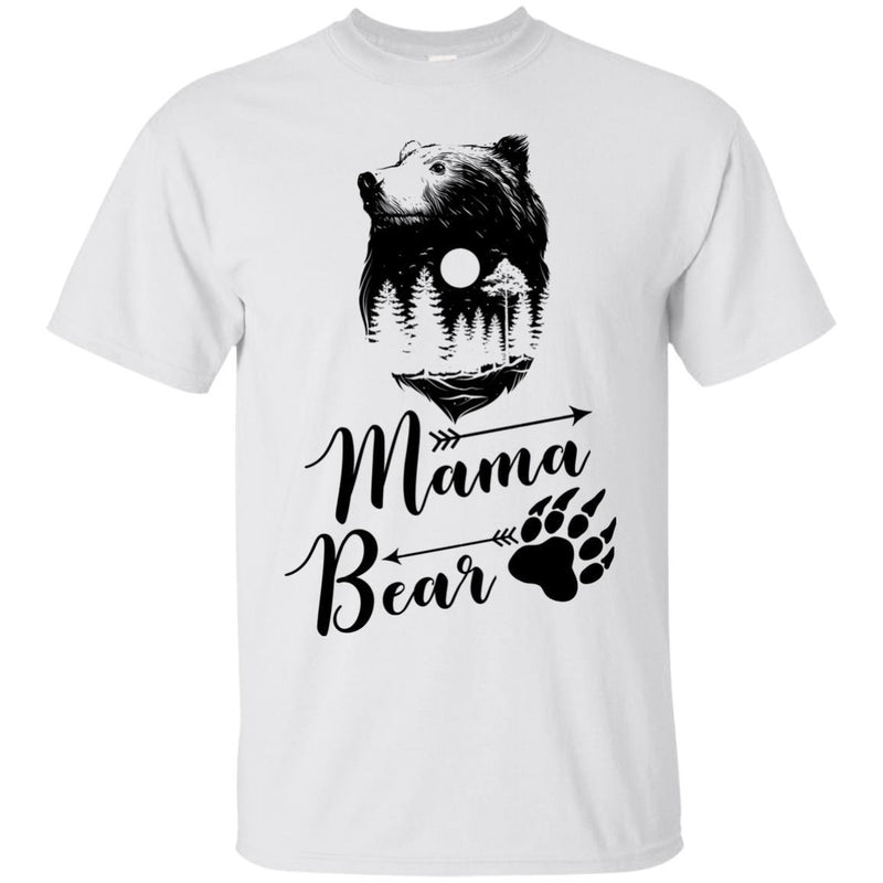 Family T-Shirt Women Mama Bear Graphic Tees Cute Funny Gift Shirts CustomCat