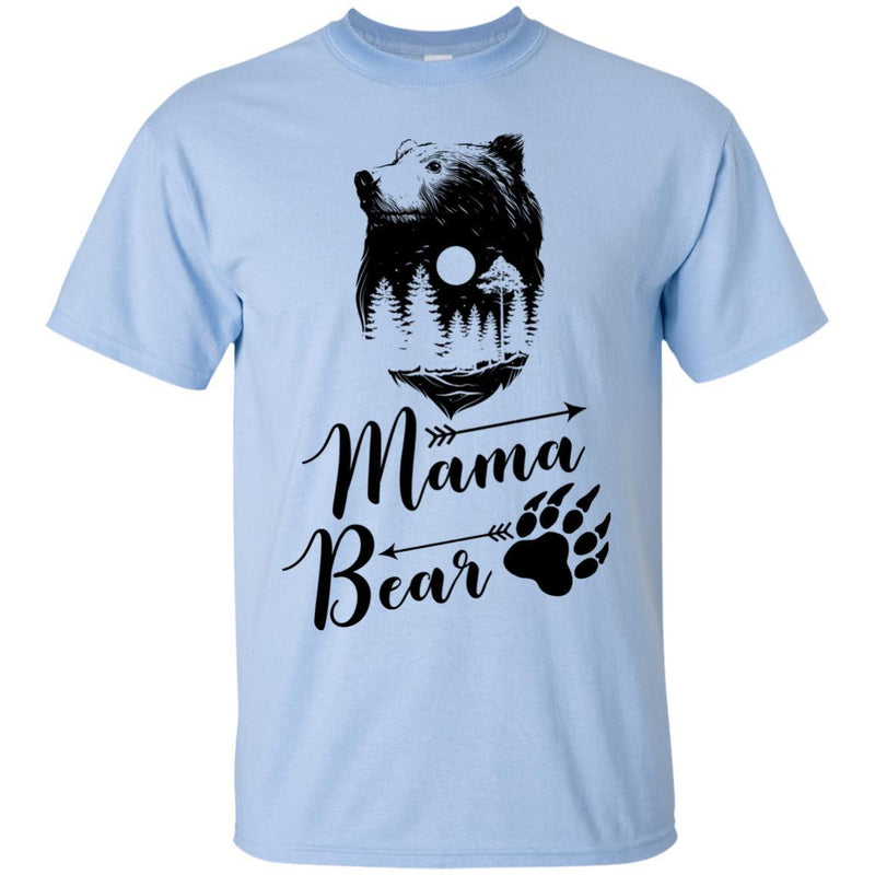 Family T-Shirt Women Mama Bear Graphic Tees Cute Funny Gift Shirts CustomCat