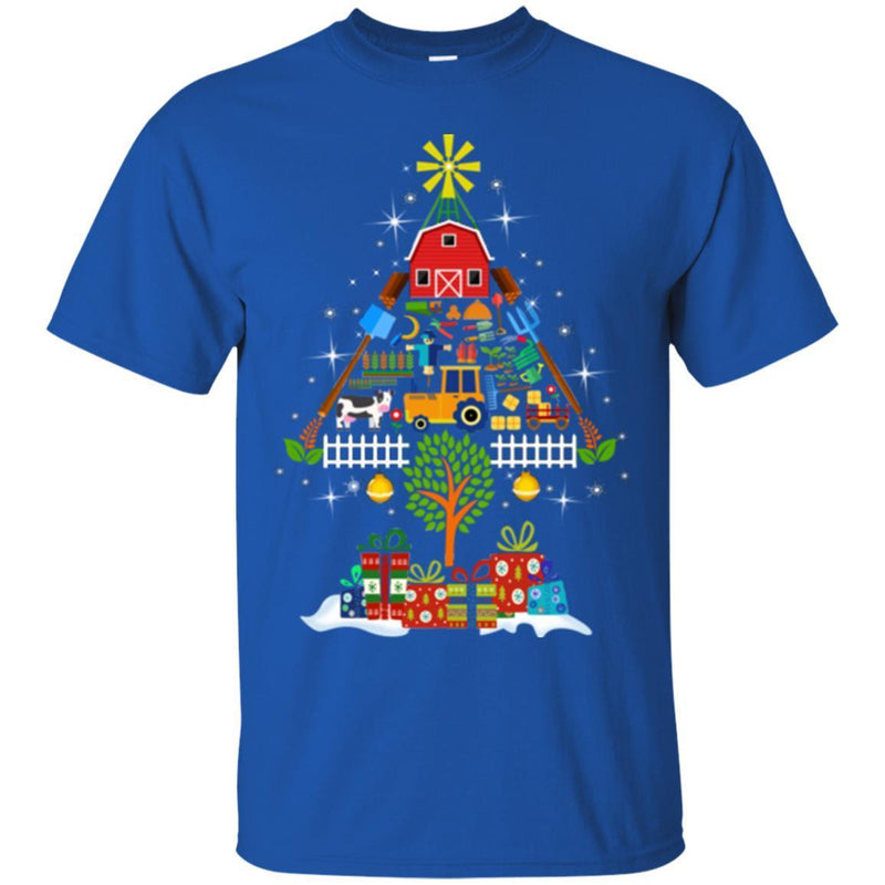 Farm T-Shirt Christmas Tree Farm Farm T-Shirt Christmas Tree Farm Vehicles Farmer Gift Shirts CustomCat