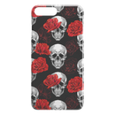 Fascinated Skull Hide Under Red Rose Skull iPhone Case