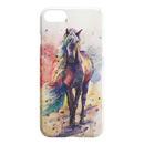 Fascinated Watercolor Runing Horse iPhone Case