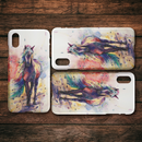 Fascinated Watercolor Runing Horse iPhone Case
