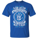 Father and Son Heart To Heart Forever T-shirts CustomCat