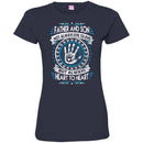 Father and Son Heart To Heart Forever T-shirts CustomCat