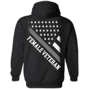 Female Veteran American Flag Shirt CustomCat