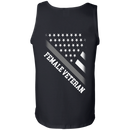 Female Veteran American Flag Shirt CustomCat