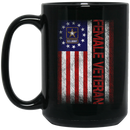 Female Veteran Coffee Mug Female Veteran American Flag 11oz - 15oz Black Mug CustomCat