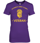 Female Veteran T Shirt Women's Army Corps Veteran Shirts GearLaunch